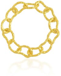 Arvino - Molten Textured Bracelet - Lyst