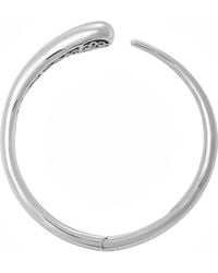 Lucy Quartermaine - Solid Sterling Luna Bangle - Lyst