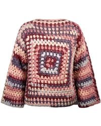 Ana Chic - Granny Square Handmade Crochet Jumper - Lyst