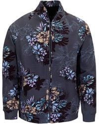 lords of harlech - Neville Exotic Floral Printed Zip Jacket - Lyst