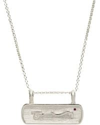 Claire Hill Designs - Difficult Bar Necklace - Lyst