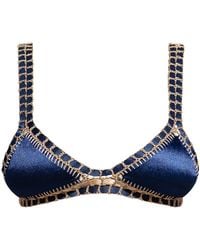 Luxsea Swimwear - Lucia Shimmer Crochet Bikini Top - Lyst