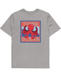 Anchor and Crew - Heather Think Ocean Octopus Pixel Art Organic Cotton T-Shirt - Lyst