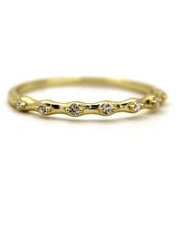 VicStoneNYC Fine Jewelry - Unique Eternity Diamond Settings Hammered Textured Ring - Lyst