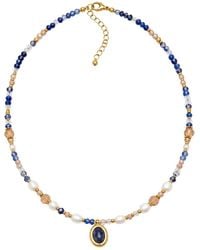Uchi and Soto - Enso Crystal Necklace With Sodalite Pendant - Lyst
