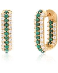 Preeti Sandhu - Summer Sparkle U-Shaped Vermeil Hoops - Lyst