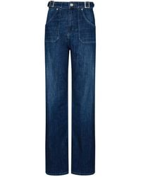 Donna Ida - Minnie The High Top Full Length Wide Leg Flared Jeans - Lyst