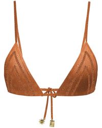 Blackbough Swim - Cynthia Triangle Top Caramel Eyelet - Lyst