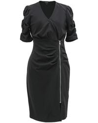 Smart and Joy - Jersey Dress With Zip Side - Lyst