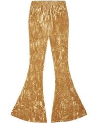 Little Lies - Hendrix Ochre Velvet Flares - Lyst