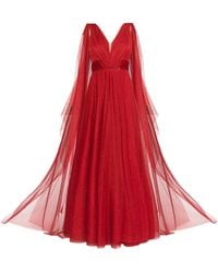 Angelika Jozefczyk - Terracotta Tulle Evening Gown - Lyst