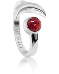The Jewellery Store London - Adjustable July Vitality Birthstone Ring - Lyst