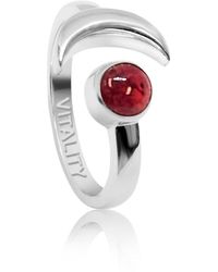 The Jewellery Store London - Adjustable July Vitality Birthstone Ring - Lyst