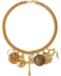 Caramel Vintage Jewellery - Vintage Plated Faith Necklace - Lyst
