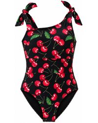 Plivati - Dijana Tie Shoulder Swimsuit — Višnja - Lyst