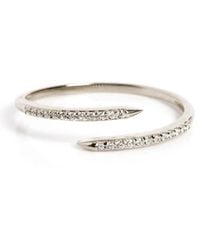 VicStoneNYC Fine Jewelry - Rolling Diamond Open Cuff Ring – 14K - Lyst