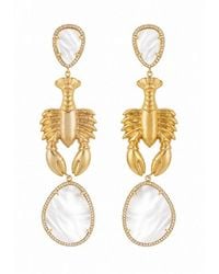 Stephanie Browne Australia - The Golden Lobster Earrings - Lyst