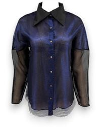 Monzlapur New York - Mesh Silk Organza Shirt - Lyst
