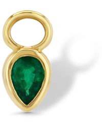 Jewelbird - Emerald Pear Earring Charm - Lyst
