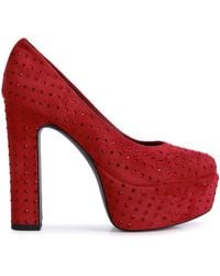 Rag & Co - Poppins Glinting Platform High Pumps - Lyst