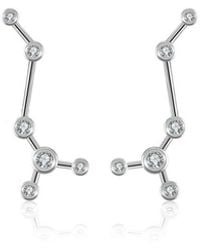 Genevieve Collection - Scorpio Zodiac Constellation Earring 18K & Diamond - Lyst