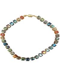 Saachi - Bead And Stone Statement Multi Necklace - Lyst