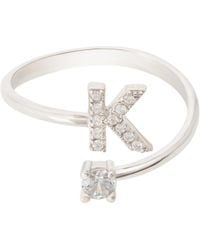 LÁTELITA London - Initial Ring K - Lyst