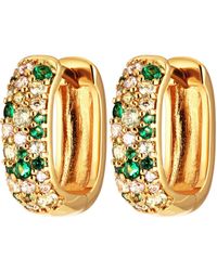Scream Pretty - Mosaic Chunky Huggie Hoop Earrings - Lyst