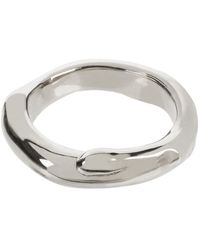 Matthew Calvin Verde Ring In Silver - Metallic