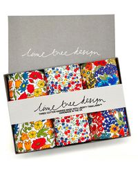 Lime Tree Design - Three Hankies Made With Liberty Fabric Poppy Field - Lyst