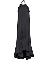 Audrey Vallens - Halter Drift Dress Noir - Lyst