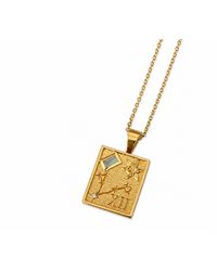Cier - Pisces Zodiac Necklace - Lyst