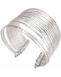 Rare Matters Jewelry - Organic Hammered Wire Cuff Bracelet - Lyst