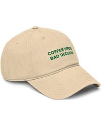 Anchor and Crew - Neutrals Natural Gustatory Coffee Before Bad Decisions. Cotton Embroidered Cap - Lyst