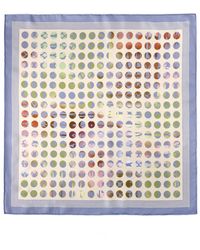 Asyii - Misted Flora Hand-Rolled Silk Twill Square - Lyst
