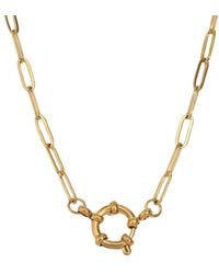 Mickey's Girl - Classico Spring Clasp Paperclip Chain Waterproof Necklace - Lyst