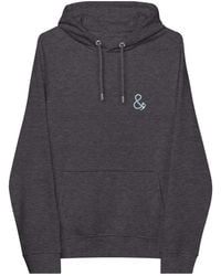 Anchor and Crew - Charcoal Melange Just Tour. Seeker Organic Cotton Raglan Hoodie - Lyst
