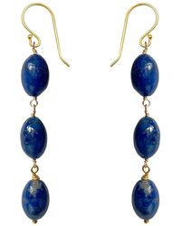 Mirabelle - Drop Lapis Lazuli Earrings - Lyst