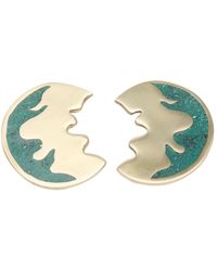 Zeworks - Lea Malachite Earrings - Lyst