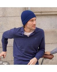 Bel Cashmere - Denim Cashmere Hat - Lyst