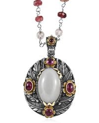 Emma Chapman Jewels - Moonstone Ruby Statement Pendant - Lyst
