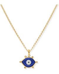 Vintouch Italy - Evil Eye-Plated Necklace - Lyst