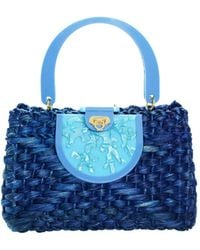 Gissa Bicalho - Acrylic Handmade Bag Straw And Coral - Lyst
