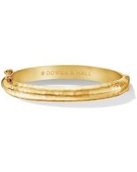 Dower & Hall - Hinged Hammered Nomad Bangle - Lyst