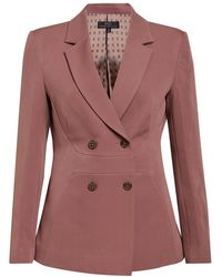 Point of View Label - Sage Double Breasted Jacket For - Lyst