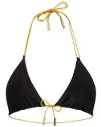 Capri Swim™ - Onyx & Scarlet Reversible Bikini Top - Lyst