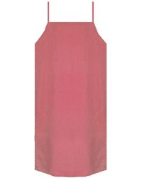 Larsen and Co - Pure Linen Marbella Dress In Peony Pink - Lyst
