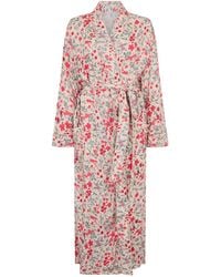 Lily and Lionel - Neutrals Corina Kimono Style Jasmine Print Robe - Lyst