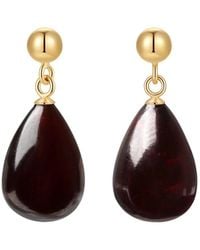 Katy Faye - January Garnet Earrings - Lyst