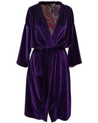Jennafer Grace - Plum Velvet Reversible Koi Kimono - Lyst